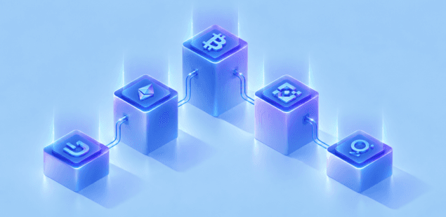 Blockchain transaction flow between systems
